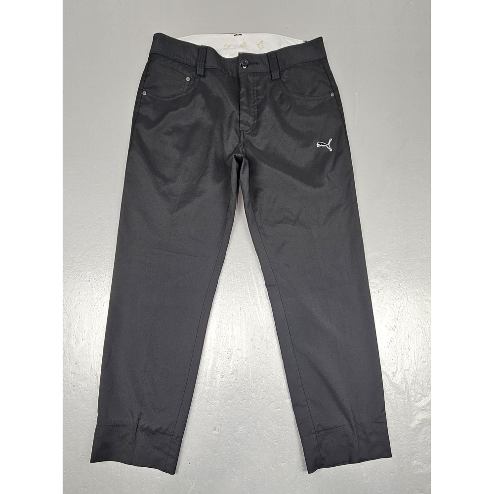 Puma Sportlifestyle Golf Pants Mens 30x27 Black Dry Cell Performance Athletic